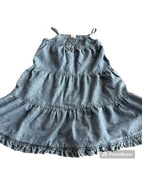 Osh Kosh  Tiered Denim Dress Size 4T